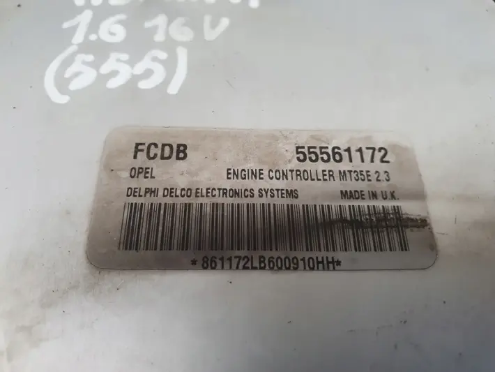 Opel Astra III H 1.6 16V STEROWNIK SILNIKA komputer 55561172 FCDB