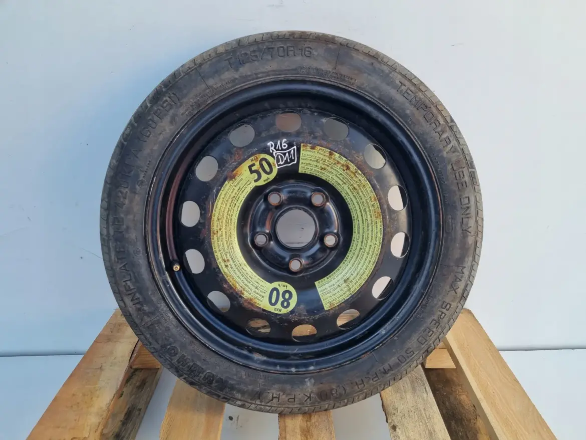 Audi Seat Vw Golf VI KOŁO DOJAZDOWE dojazdówka 125/70 R16 1K0601027AL 5x112