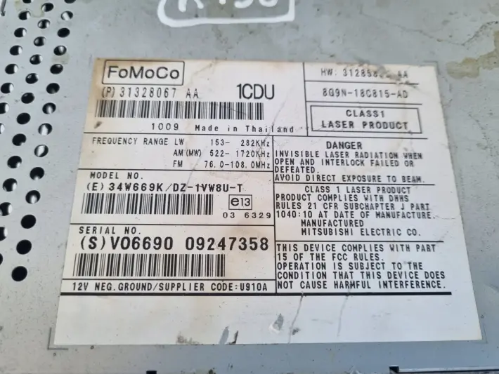 Volvo XC70 V70 III S80 II RADIOODTWARZACZ Radio CD 31328067 31328067AA