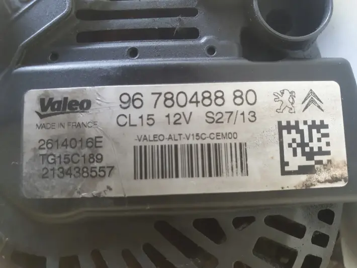 Citroen C4 II 1.6 HDI ALTERNATOR valeo 9678048880
