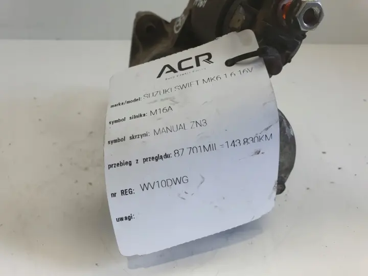 Suzuki Swift MK6 1.6 16V ROZRUSZNIK 31100-86G0