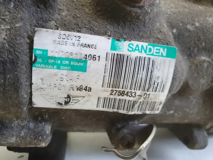 Mini One R56 1.4 16V VTi SPRĘŻARKA KLIMATYZACJI 2758433