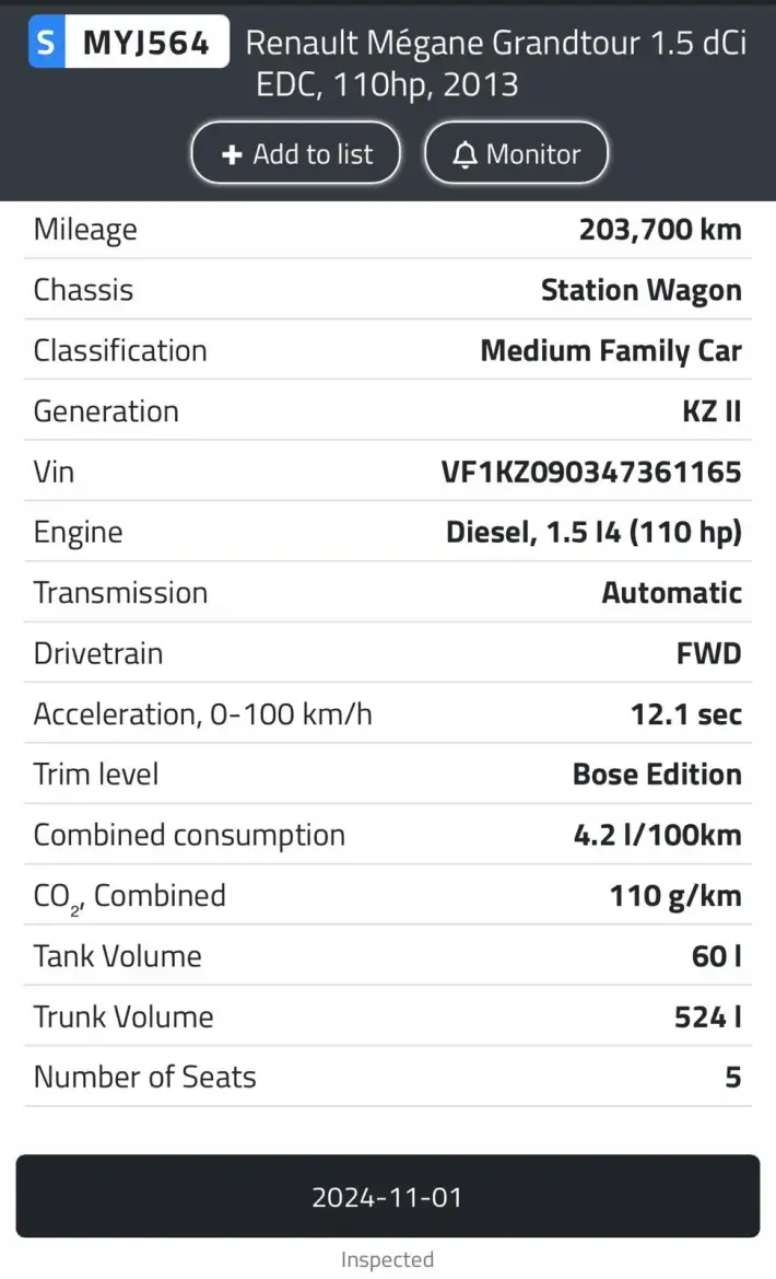 SILNIK KOMPL Renault Fluence 1.5 DCI 110KM udokumentowane 203tyś K9K837