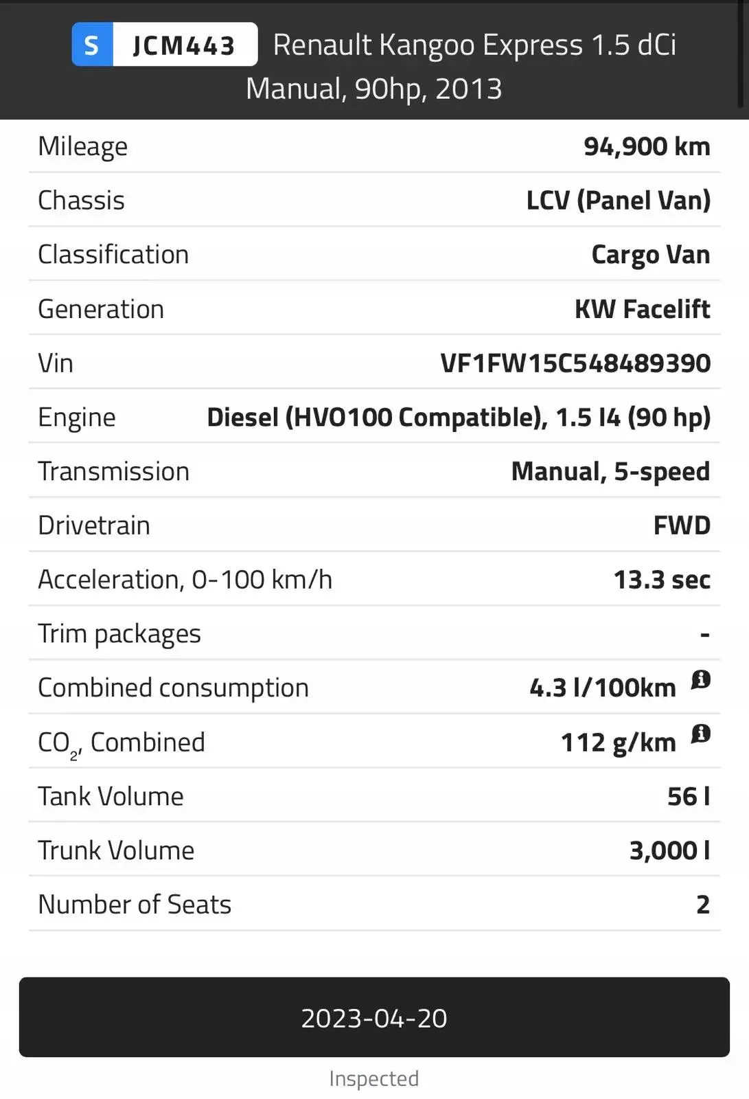 SILNIK KOMPLET Renault Kangoo II 1.5 DCI 75KM udokumentowane 94tyś K9K808