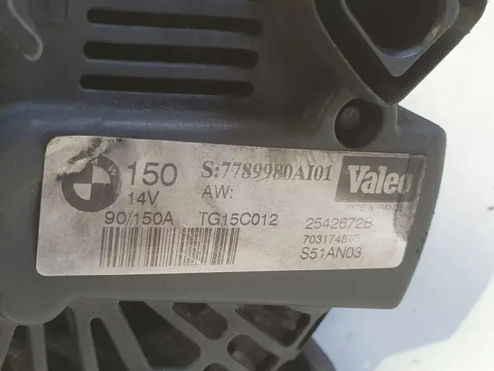 BMW E46 2.0 D ALTERNATOR 7789980 AL01 150A valeo