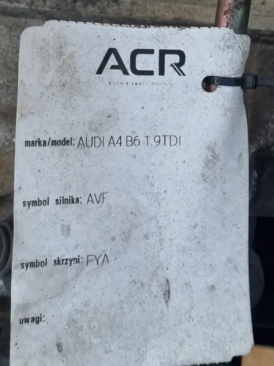 Audi A4 B6 1.9 TDI MANUALNA SKRZYNIA BIEGÓW manual FYA