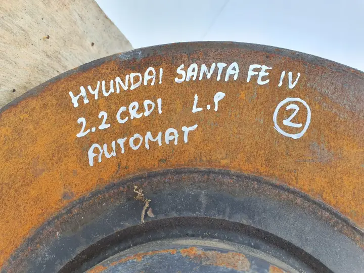 Santa Fe IV 2.2 CRDI LEWY AMORTYZATOR PIASTA Przód