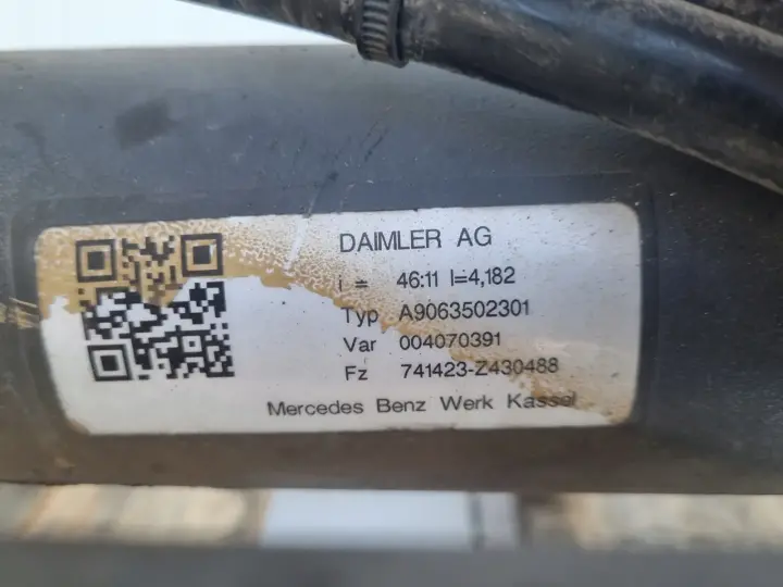 Mercedes Sprinter 906 2.2 CDI VW Crafter 2.0 TDI TYLNY MOST A9063502301