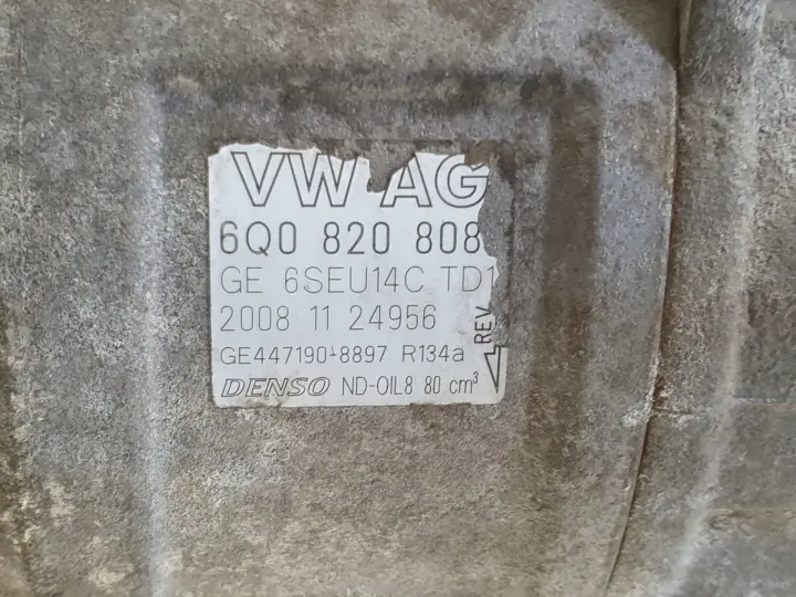 Skoda Fabia I 1.4 TDI SPRĘŻARKA KLIMATYZACJI 6Q0820808