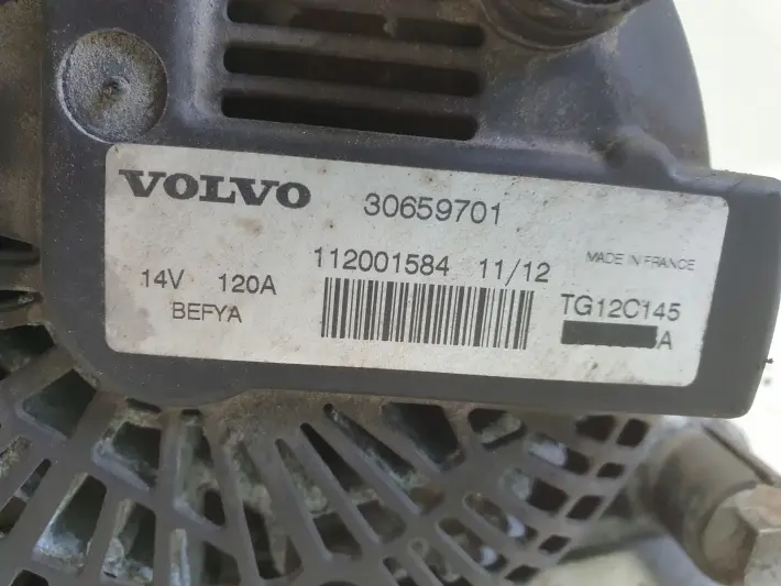 Volvo S40 II V50 1.6 D D2 ALTERNATOR 120A 30659701 oryginał