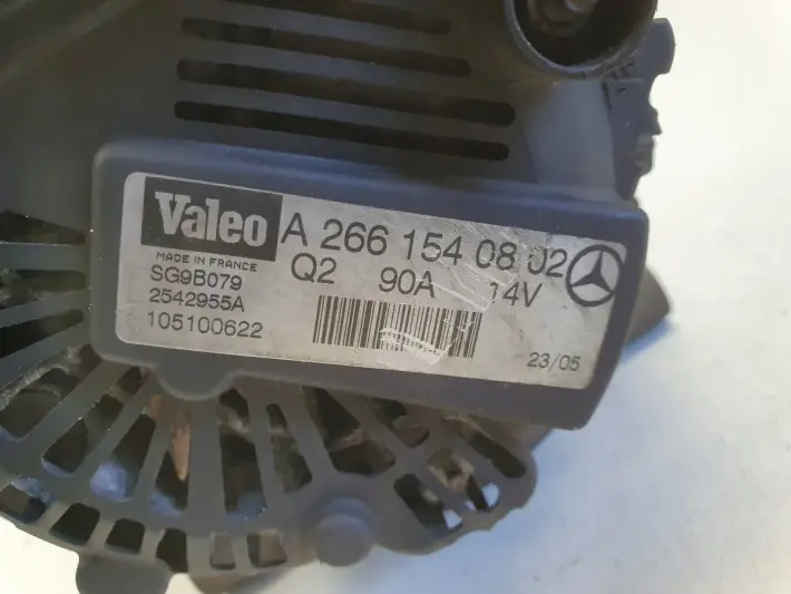 Mercedes W169 1.5 8V ALTERNATOR A2661540802 90A valeo