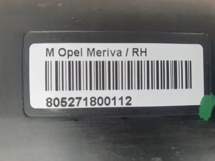 Opel Meriva B 10-13r PRAWA KURTYNA POWIETRZNA