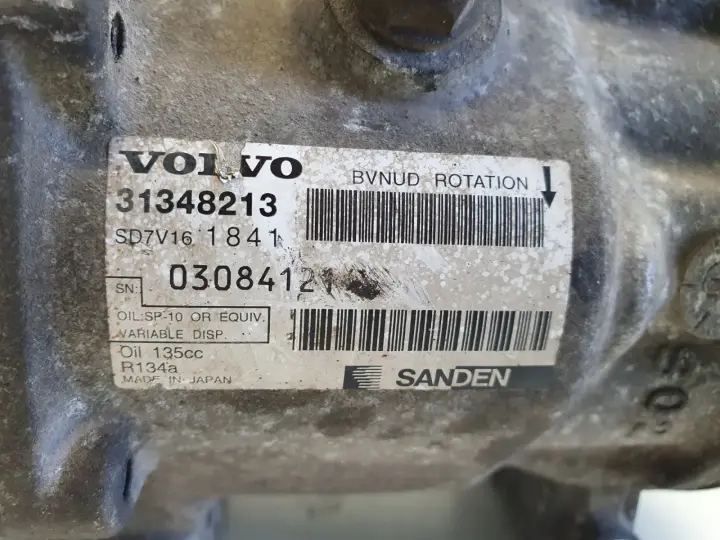 Volvo V70 III 1.6 D D2 SPRĘŻARKA KLIMATYZACJI pompa 31348213
