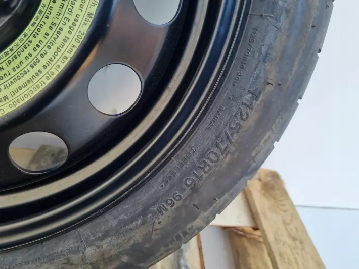 Audi Seat Vw Golf VI KOŁO DOJAZDOWE dojazdówka 125/70 R16 1K0601027S 5x112