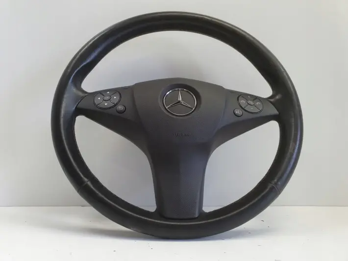 Mercedes W204 SKÓRZANA KIEROWNICA Multifunkcyjna multifunkcja skóra AirBag