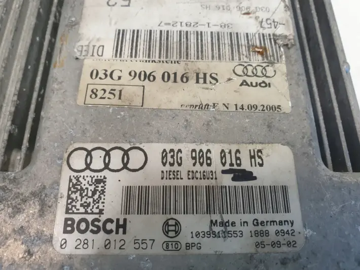 Audi A6 C6 KOMPUTER STEROWNIK SILNIKA 03G906016HS