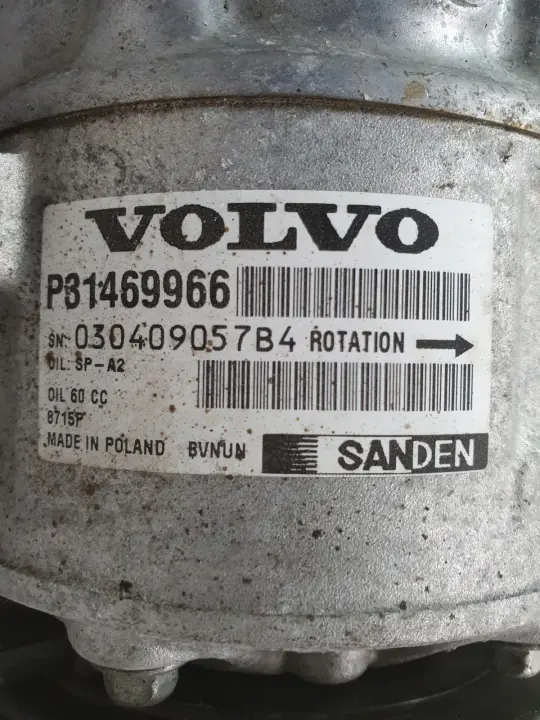 Volvo V40 II 2.0 D D2 SPRĘŻARKA KLIMATYZACJI pompa P31469966