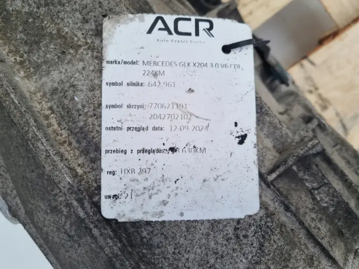 Mercedes GLK X204 3.0 V6 CDI REDUKTOR SKRZYNI BIEGÓW A2212710348