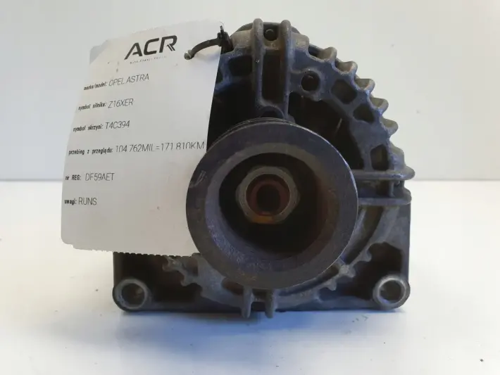 Opel Astra III H 1.6 16V ALTERNATOR bosch 0124325163 AK