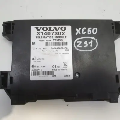 Volvo VOLVO V60 I S60 II XC60 I MODUŁ TELEFONU Sterownik 31407302