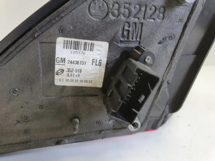 Opel Vectra C Signum LUSTERKO PRAWE PASAŻERA 5 pin pinów 24436151