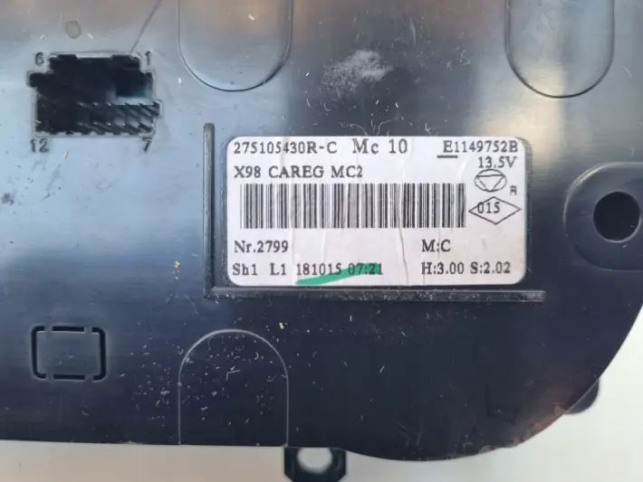 Renault Clio IV PANEL KLIMATYZACJI Nawiewu 275105430R