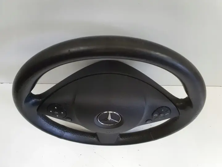 Mercedes W204 SKÓRZANA KIEROWNICA Multifunkcyjna multifunkcja skóra AirBag