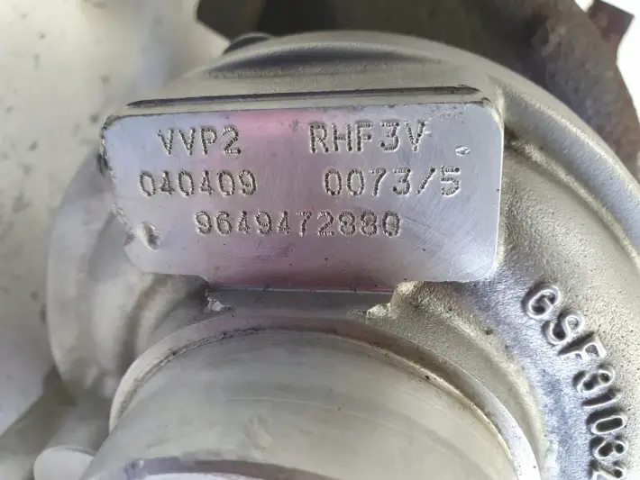 Citroen C3 1.4 HDI TURBOSPRĘŻARKA turbo 9649472880