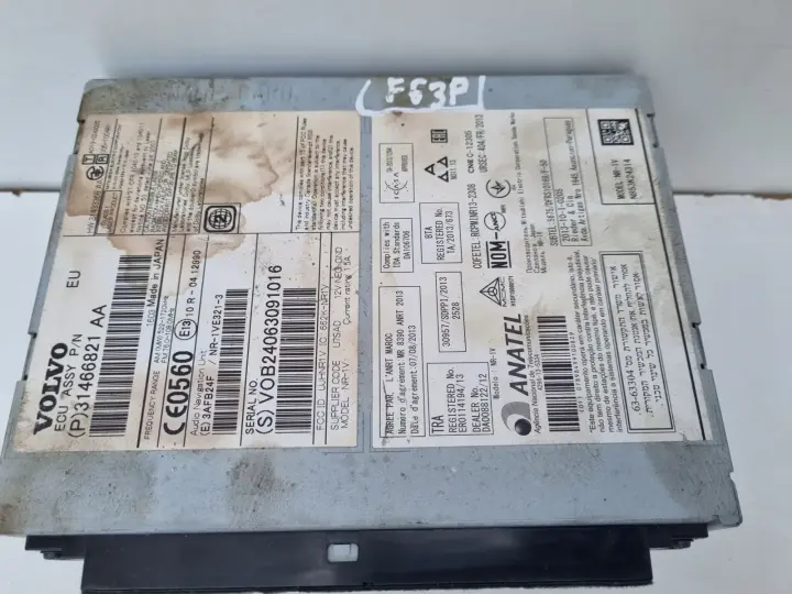 Volvo VOLVO V60 I S60 II V40 II CZYTNIK NAWIGACJI Radio 31466821AA 31466821