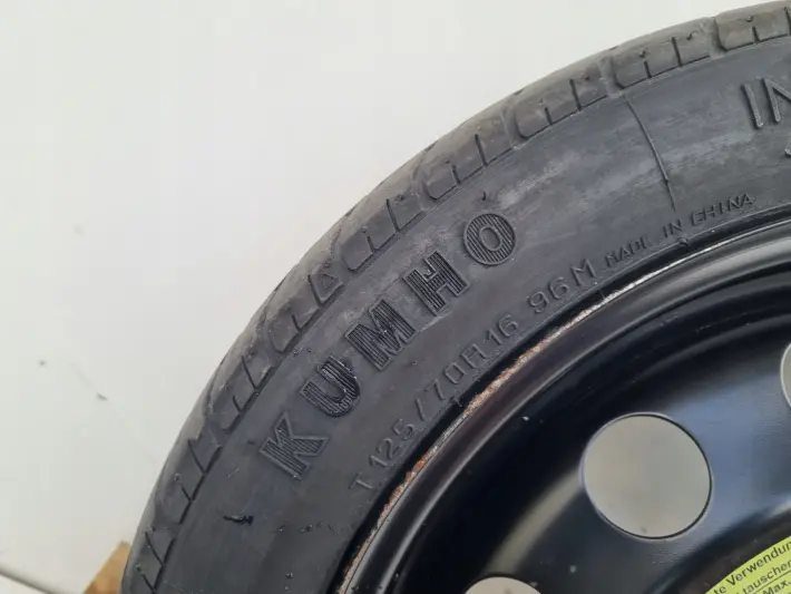 Audi Seat Vw Golf VI KOŁO DOJAZDOWE dojazdówka 125/70 R16 1K0601027S 5x112