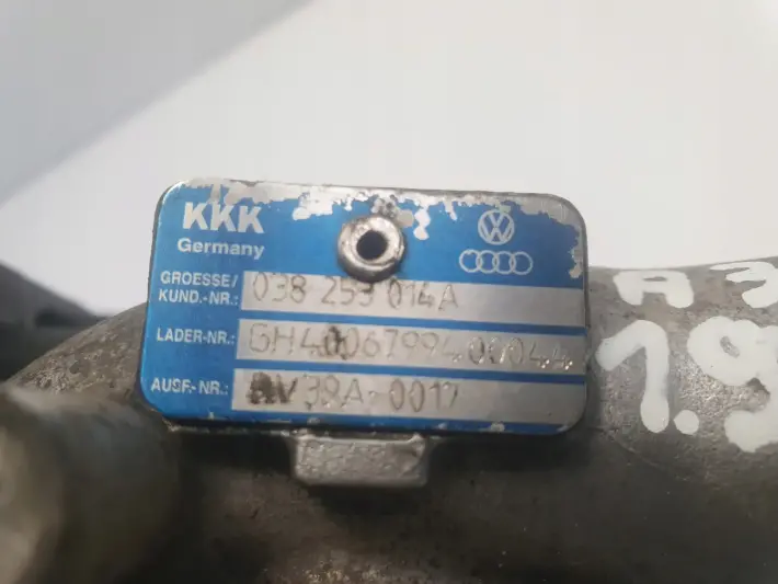 Audi A3 8L 1.9 TDI TURBOSPRĘŻARKA turbo 038253014A