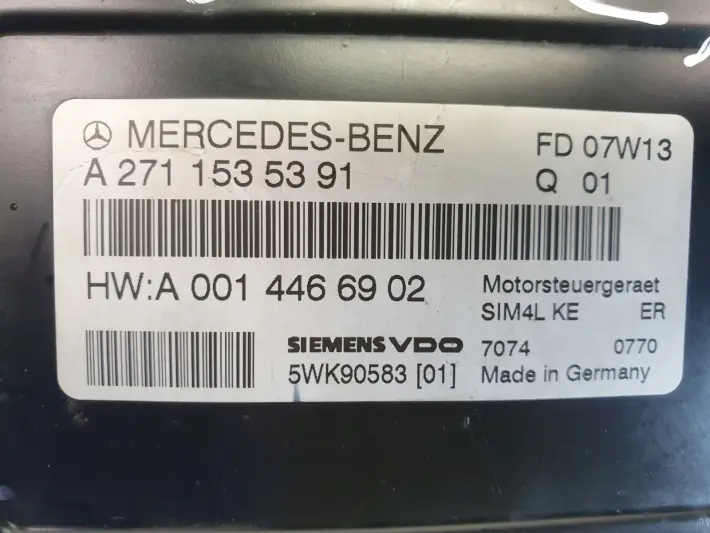 Mercedes W203 1.8 K STEROWNIK SILNIKA A2711535391