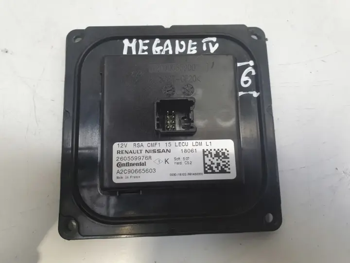 Renault Megane IV PRZETWORNICA LAMPY LED Moduł 260559976R A2C90665603