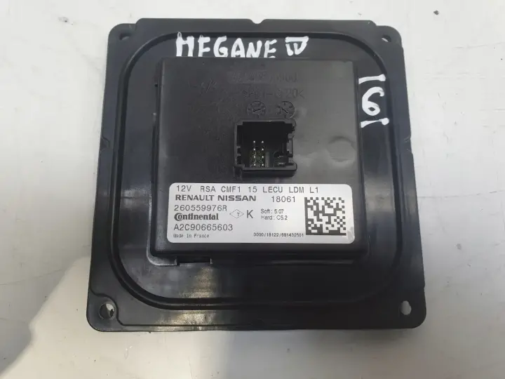Renault Megane IV PRZETWORNICA LAMPY LED Moduł 260559976R A2C90665603