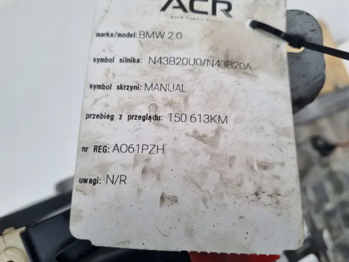 SILNIK PO SERWISIE ROZRZĄD BMW E90 E91 E92 320 2.0 i 163KM N43B20 N43B20A
