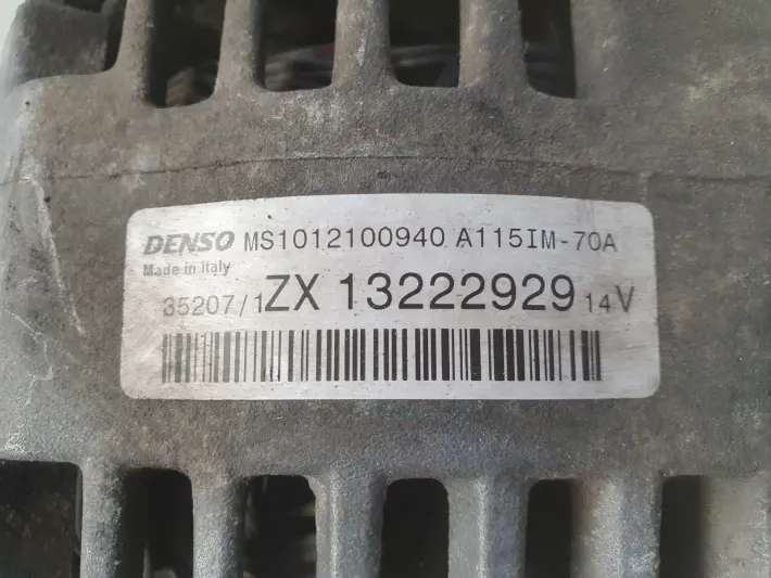 Opel Corsa D 1.2 06-14r ALTERNATOR 70A 13222929 denso