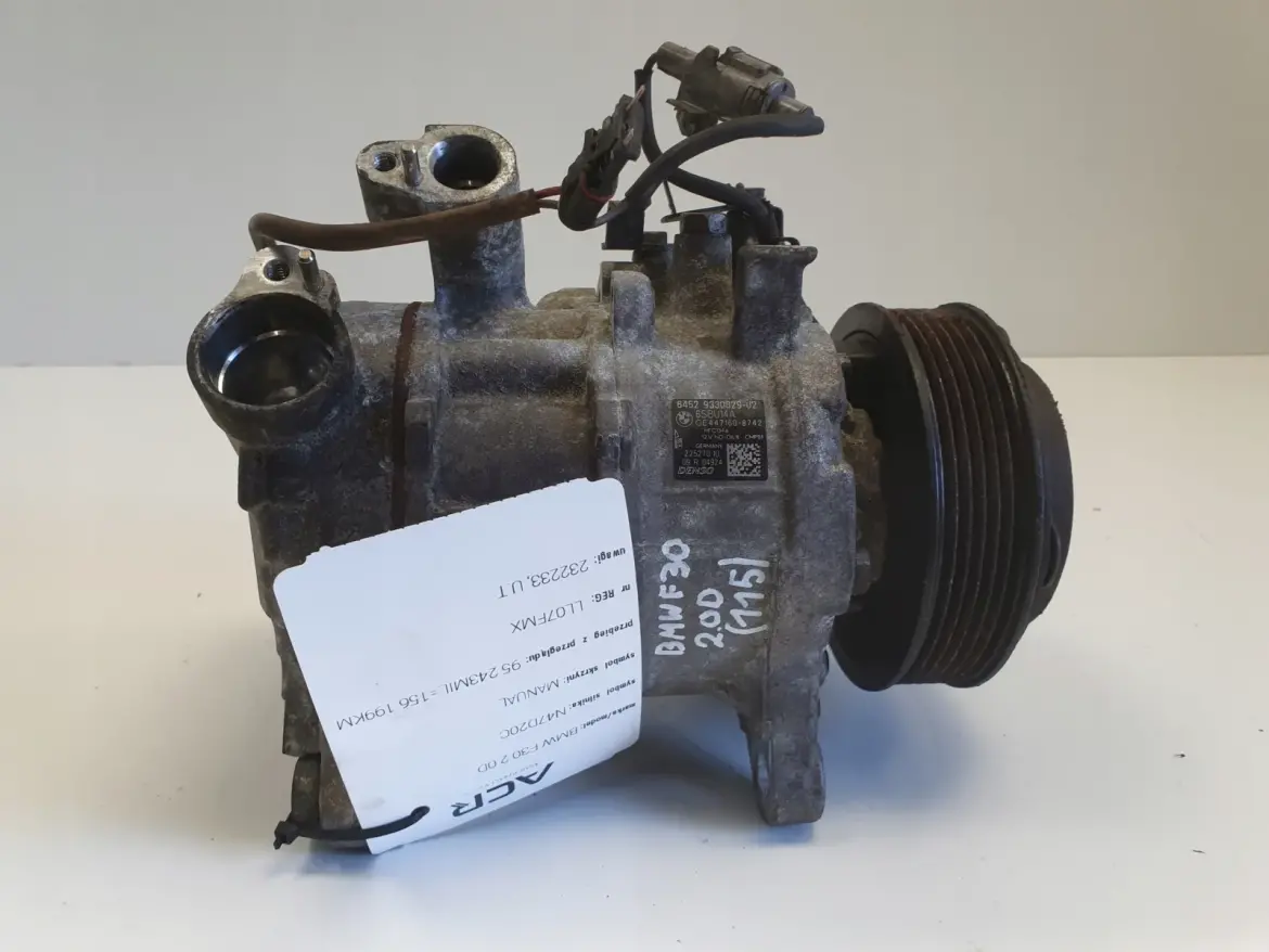 BMW F30 2.0 D SPRĘŻARKA KLIMATYZACJI 9330829-02
