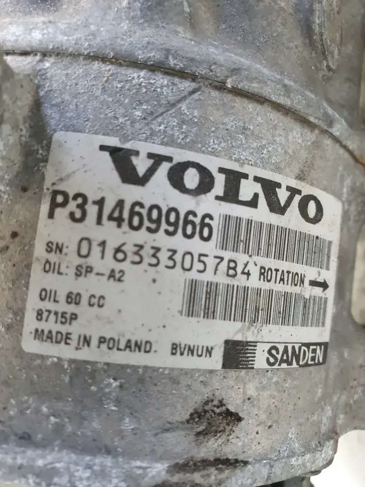 Volvo V40 II 2.0 D D2 SPRĘŻARKA KLIMATYZACJI pompa P31469966