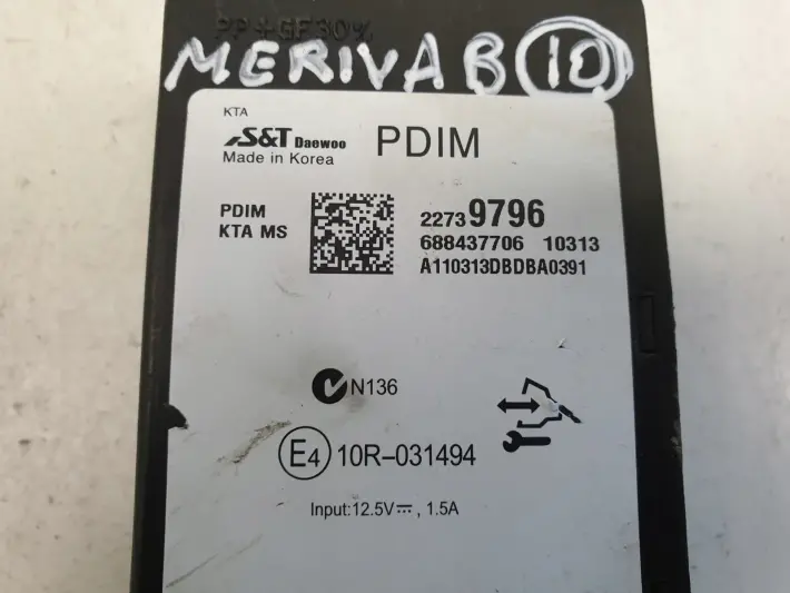 Opel Meriva II B STEROWNIK moduł PDIM 22739796