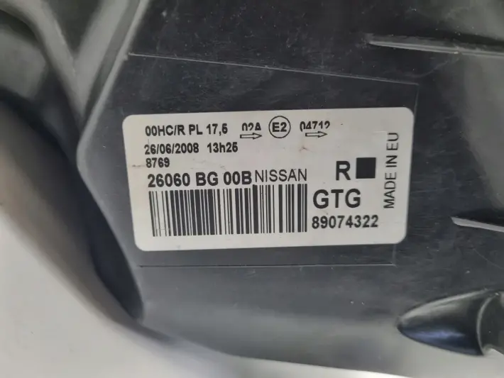 Nissan Micra K12 03-10r PRZEDNIA LAMPA PRAWA PRAWY PRZÓD 26060BG00B