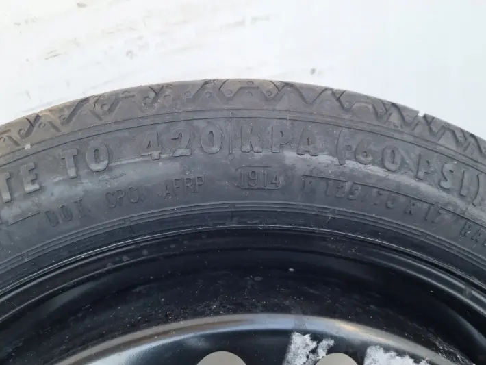 Opel Insignia A KOŁO DOJAZDOWE dojazdówka 125/70 R17 5x120 17X4.00B IS41