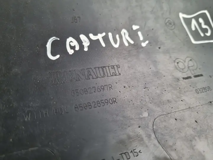 Renault Captur DOKŁADKA TYLNEGO TYLNIEDO ZDERZAKA zderzak tył 850B27697R
