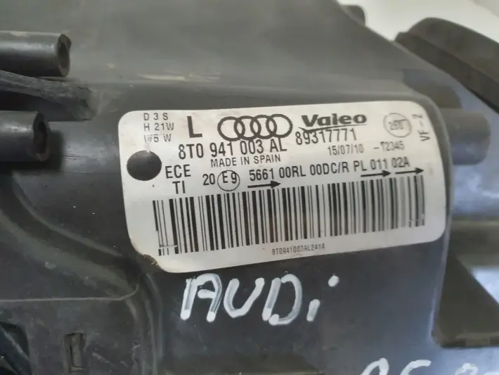 Audi A5 8T 07-11 PRZEDNIA LAMPA LEWA lewy przód Xenon anglik 8T0941003AL