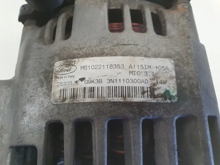 Ford Focus MK2 1.6 16V ALTERNATOR MS1022118353 3N1110300AD 105A