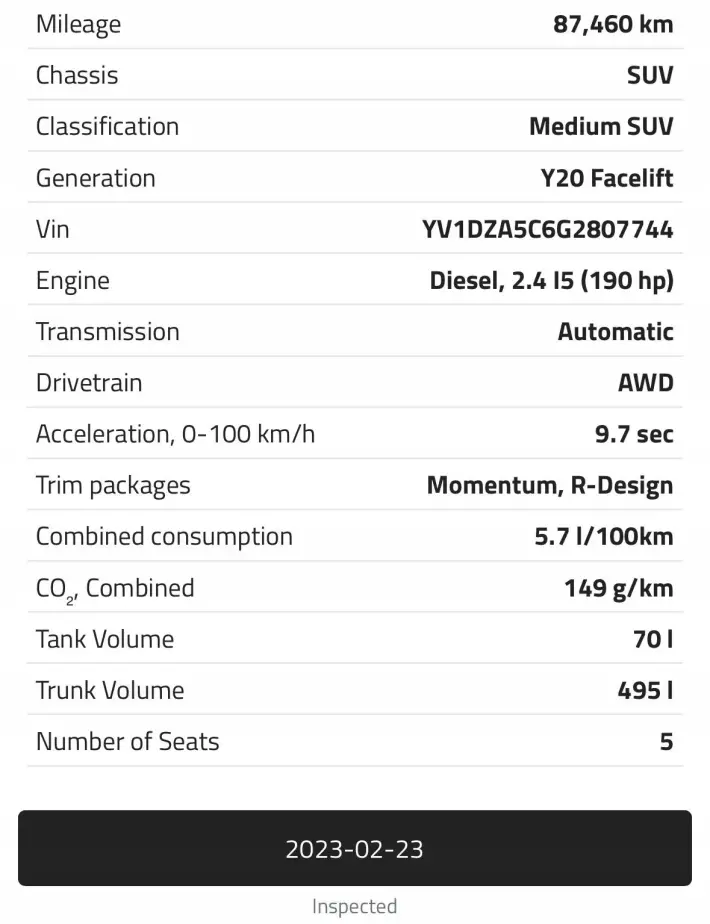 SILNIK Volvo XC60 I 2.4 D5 190KM udokumentowane 87 460km D5244T21