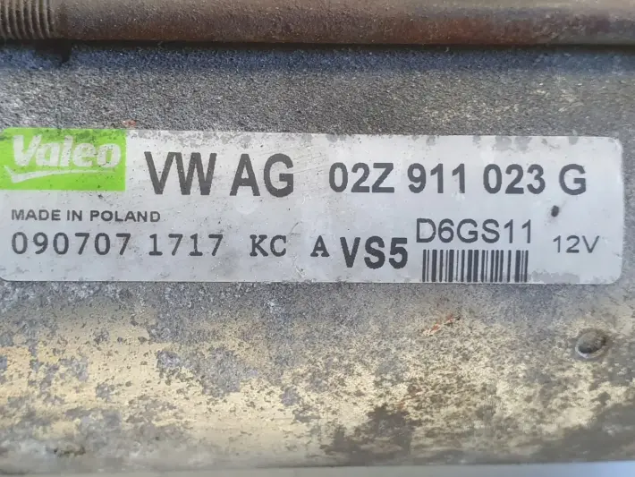 VW Golf V 1.4 FSI ROZRUSZNIK 02Z911023G valeo