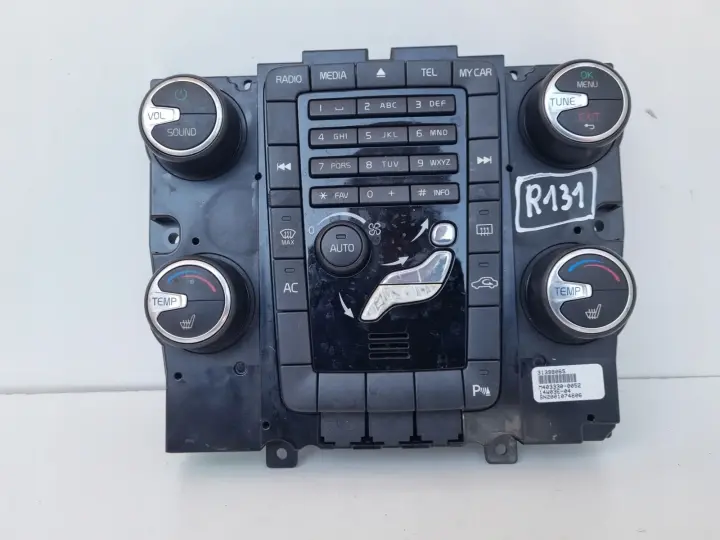 Volvo S60 II V60 I XC60 I PANEL KLIMATYZACJI Nawiewu radia 31398065