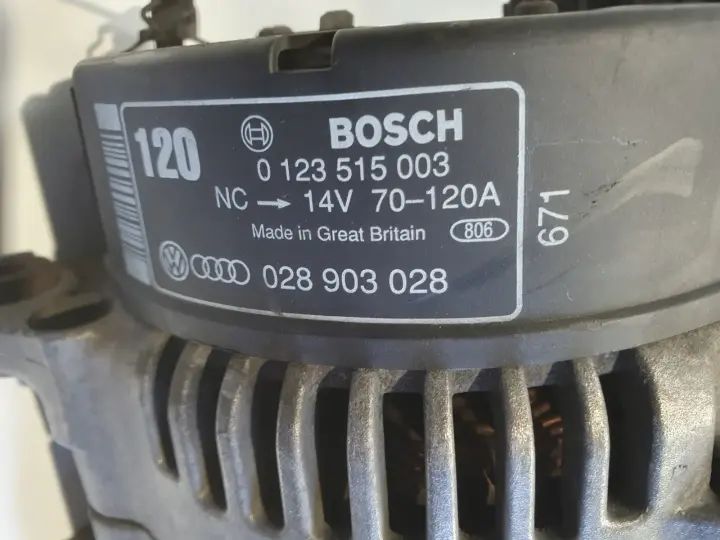 Audi A4 B5 1.9 TDI ALTERNATOR 0123515003 028903028 120A