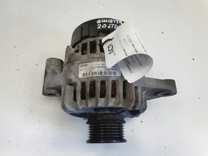 Alfa Romeo Giulietta 2.0 JTDM ALTERNATOR 51884351 denso 120A