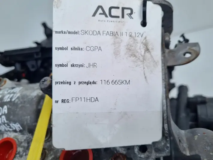 SILNIK KOMPLET Skoda Fabia II 1.2 12V 70KM udokumentowane 116tyś CGP CGPA